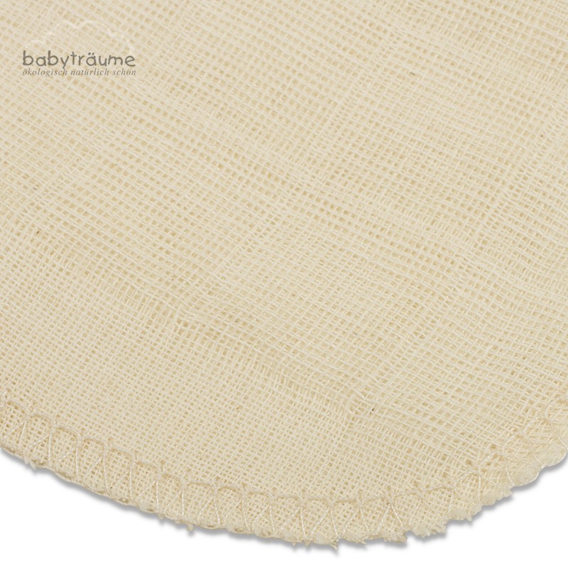 6 Baby Mullwaschlappen Baumwolle wei/ß//bunt