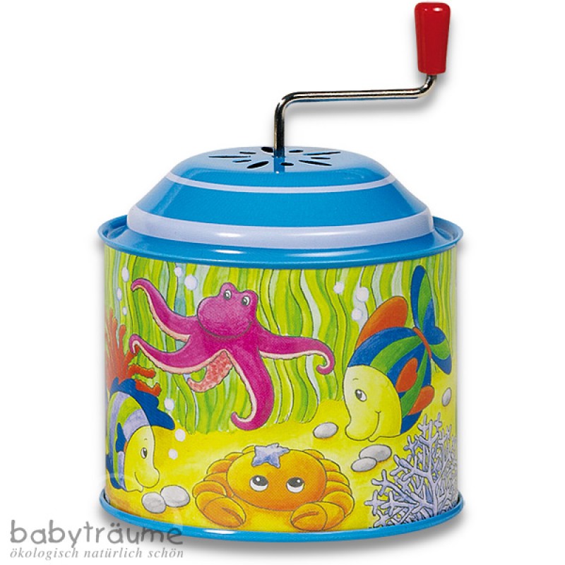 Musikspieldose aus Blech kleine Drehorgel ca 78cm Durchmesser ab 1 Jahr Liedmelodie
