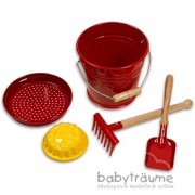 Sandspielzeug-Set, 5 teilig, Metall/Holz