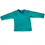 Shirt Welle, blau/grün, 100% Baumwolle (kbA)
