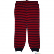 Strickhose rot/marine, 100% Wolle