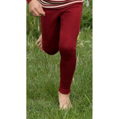 Leggins Engels rot-melange, 100% Wolle (kbT)