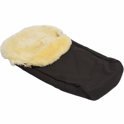 Fell-Fußsack Panther, schwarz