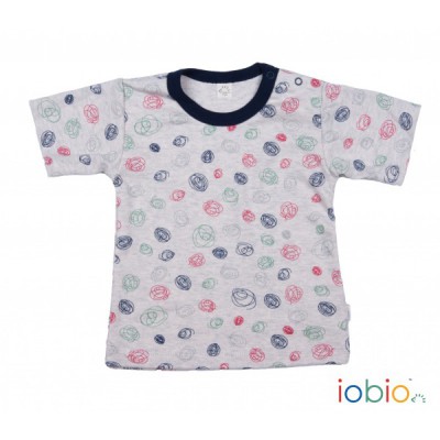 T-Shirt Kritzel auf grau, 100% Baumwolle (kbA)
