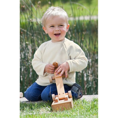 Wickel-Pulli, 100% Baumwolle (kbA, Frottee) natur