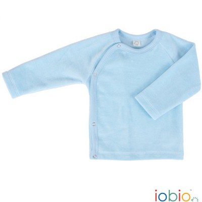 Wickelshirt hellblau, 100% Baumwolle (kbA)