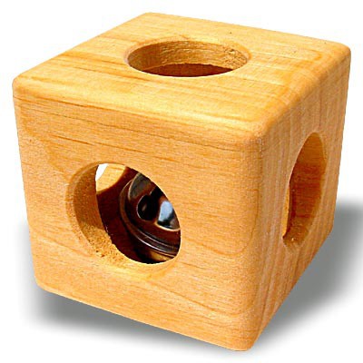 Würfel mit Glocke, ca. 5 cm
