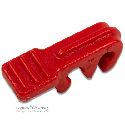 Roter Clip für Fußstütze