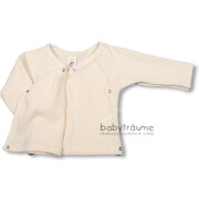 Wickel-Pullover "für Frühchen", Frottee, 100% Baumwolle (kbA), natur
