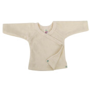 Wickel-Pullover "für Frühchen", Frottee, 100% Baumwolle (kbA), natur