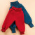 Hose mit Nabelbund, Fleece, 100% Schurwolle, oceanblau, Größe 50/56, - mit breitem Taillienbündchen - dunkelblau=ocean