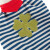 Schnuffeltuch Hase blau-gestreift Green mit Kleeblatt