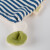 Schnuffeltuch Hase blau-gestreift Green mit Kleeblatt