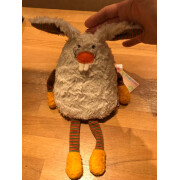 Kuscheltier°° "Hase Hopp", 100% Baumwolle (kbA)/ Füllung: Wolle, ca. 23cm