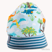 Rundmütze "Pickapooh-Dino-Luca", 95% Baumwolle (kbA)/5% Elasthan, Größe 56