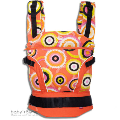 manduca first LimitedEdition "CircadelicSun", orange mit Kreisen, 2500 Stück weltweit