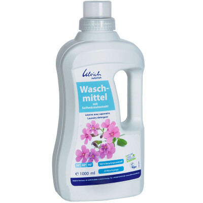 Waschmittel Seifenkrautextrakt, 1 Liter - schonend auch für farbige Naturtextilien aus Baumwolle