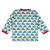 Shirt "l+p-Schneckchen", natur + blaue Schnecken, 100% Baumwolle (kbA)