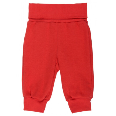 Hose mit Bauchbündchen "tomatenrot", 100% Baumwolle (kbA) 86/92