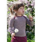 Schlupfshirt "hellgrau/orchidee", 70% Wolle...