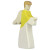 Holzfigur "Erzengel Gabriel", Holztiger Holzfiguren für die Weihnachtskrippe oder als Beschützer, handbemalt