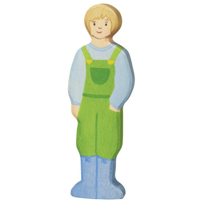 Holzfigur "Jung-Bauer oder Vater", Holztiger Holzfiguren, handbemalt