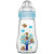 MAM Premium-Glasflasche "blau" 260 ml mit Flaschensauger, -- breite Glasflasche feel good --Sauger aus Silikon, 0+ Mon