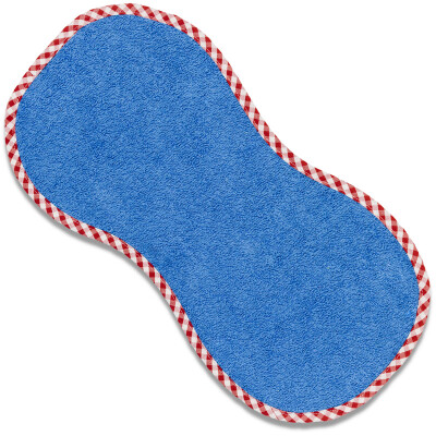 Schulter-Spucktuch "Efies blaues Spucki", 100% Baumwolle (kbA) - 43cm x 22cm