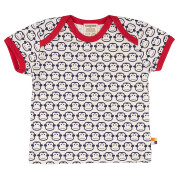 T-Shirt "Affen", "100%" Baumwolle (kbA), marineblauer Druck, rot abgesetzt 86/92