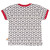 T-Shirt "Affen", "100%" Baumwolle (kbA), marineblauer Druck, rot abgesetzt 86/92