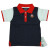 Polo-Shirt "marine + Segelboot", 100% Baumwolle (kbA)