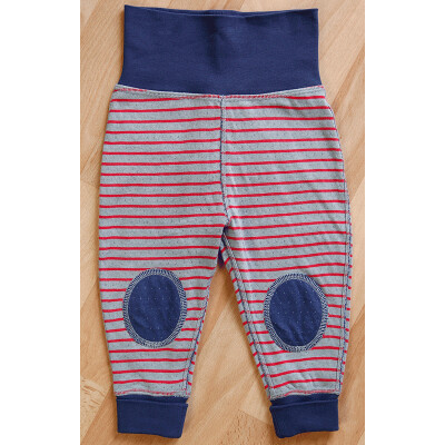BabyWendeHose "Streifen BioOcean" 100% Baumwolle (kbA) , - außen gestreift, innen gepunktet 62/68