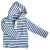 Kapuzenshirt "Leela-Maritim", 100% Baumwolle (kbA), marine/natur gestreift