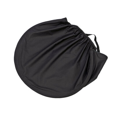 Sonnensegel "Panther", halbkreisförmig, schwarz