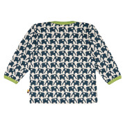 Shirt "marinefarbene Elefanten", "100%" Baumwolle (kbA), marine/grün 74/80