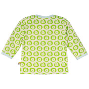 loud+proud-Shirt "grüner Löwe", "100%" Baumwolle (kbA), natur/limonengrün/sky 86/92