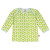 loud+proud-Shirt "grüner BioLöwe", "100%" Baumwolle (kbA), natur/limonengrün/sky 122-128 - mit normalen Halsausschnitt -