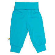 Hose mit Bauchbündchen "aquablau", 100% Baumwolle (kbA), wasserblau 74/80