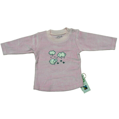 NickyShirt "Vogel rosa", 100% Baumwolle (kbA) für Babys und Kleinkinder 68