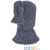 Wollfleece-Fäustel "grau mit Daumen", 100% Wolle (kbT), Gr. 1: ca. 6-12 Monate