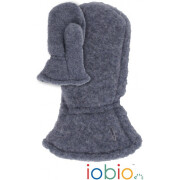Wollfleece-Fäustel "grau mit Daumen", 100%...