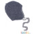Wollfleece-Mützchen "grau - 43-45cm (Gr. 1)", außen: 100% Schurwolle (kbT, Schurwoll-Fleece), teilweise gefüttert mit: 100% Baumwolle 43-45cm (Gr. 1)