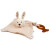 Schnuffeltuch "Hase", beige und ecru, kbA-Baumwolle