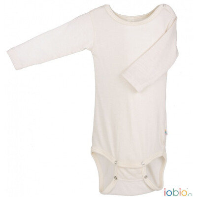 mitwachsender Body mit langem Arm, 70% Wolle/30% Seide