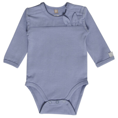 Body "blau mit Hasenohren ", 95% Baumwolle (kbA)/5% Elasthan 80