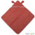 Kapuzenhandtuch "iobios rotes kleines Monster" mit Ohren, rostrot,  91% Baumwolle (kbA), 9% Polyester Gr. 2 (L)
