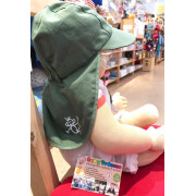 Mütze Pickapooh-Legionär "oliv mit Picka UV80" - zertifizierter UV-Schutz für den Baby-Kinder-Kopf - 100% Baumwolle (kbA) 48