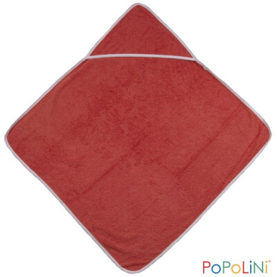 Kapuzenhandtuch "ohne Ohren", rostrot,  91% Baumwolle (kbA), 9% Polyester Gr. 1 (S)