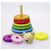 Stapel-Stehauf-Bär, ca. 22cm - der Klassiker für Kinder: Stapelturm + Stehauffigur in einem