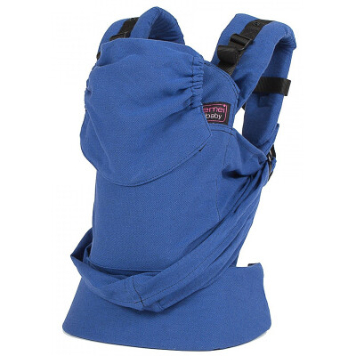 emeibaby-Tragehilfe TODDLER "full blau", Toddler Size, komplett blau, Baumwolle, blauer Hüftgurt (ca. 1-4 Jahre)